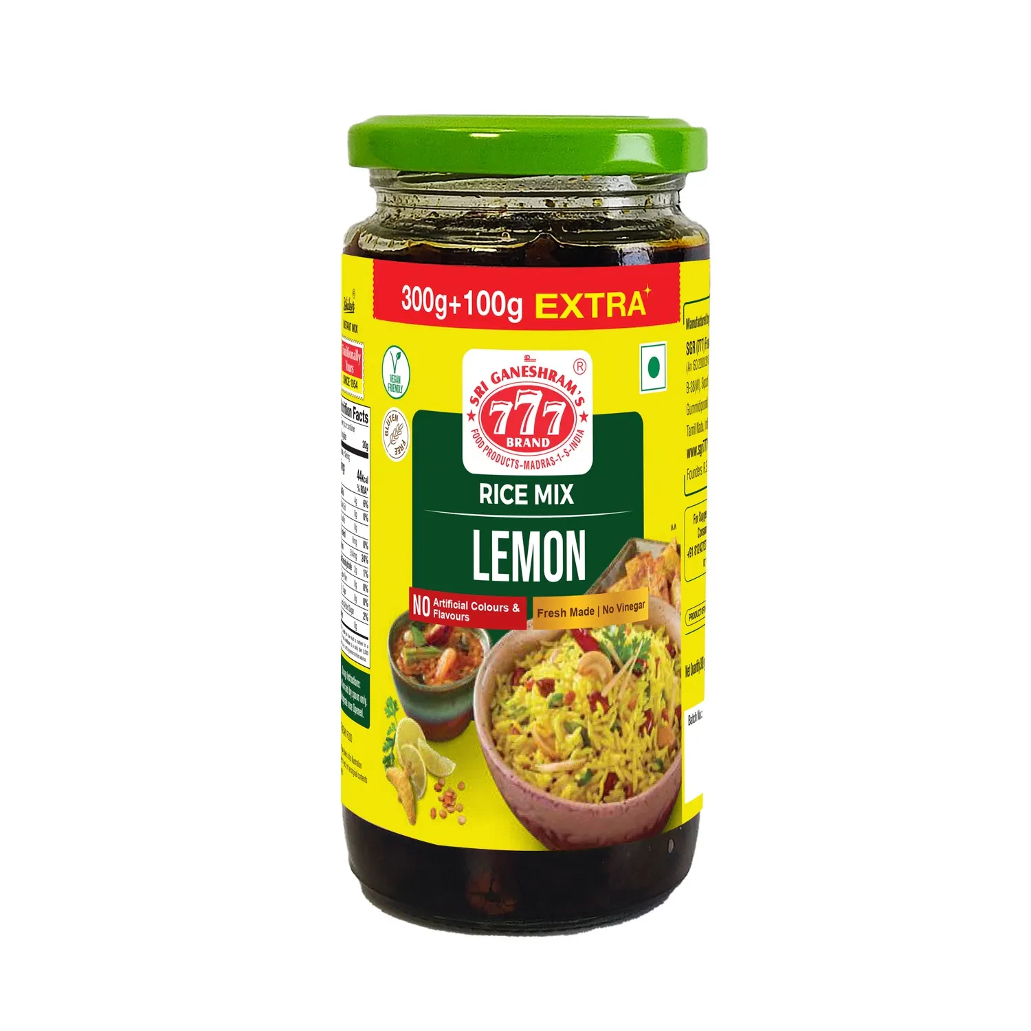 Dhideer® Instant Lemon Rice Paste 300g+100g