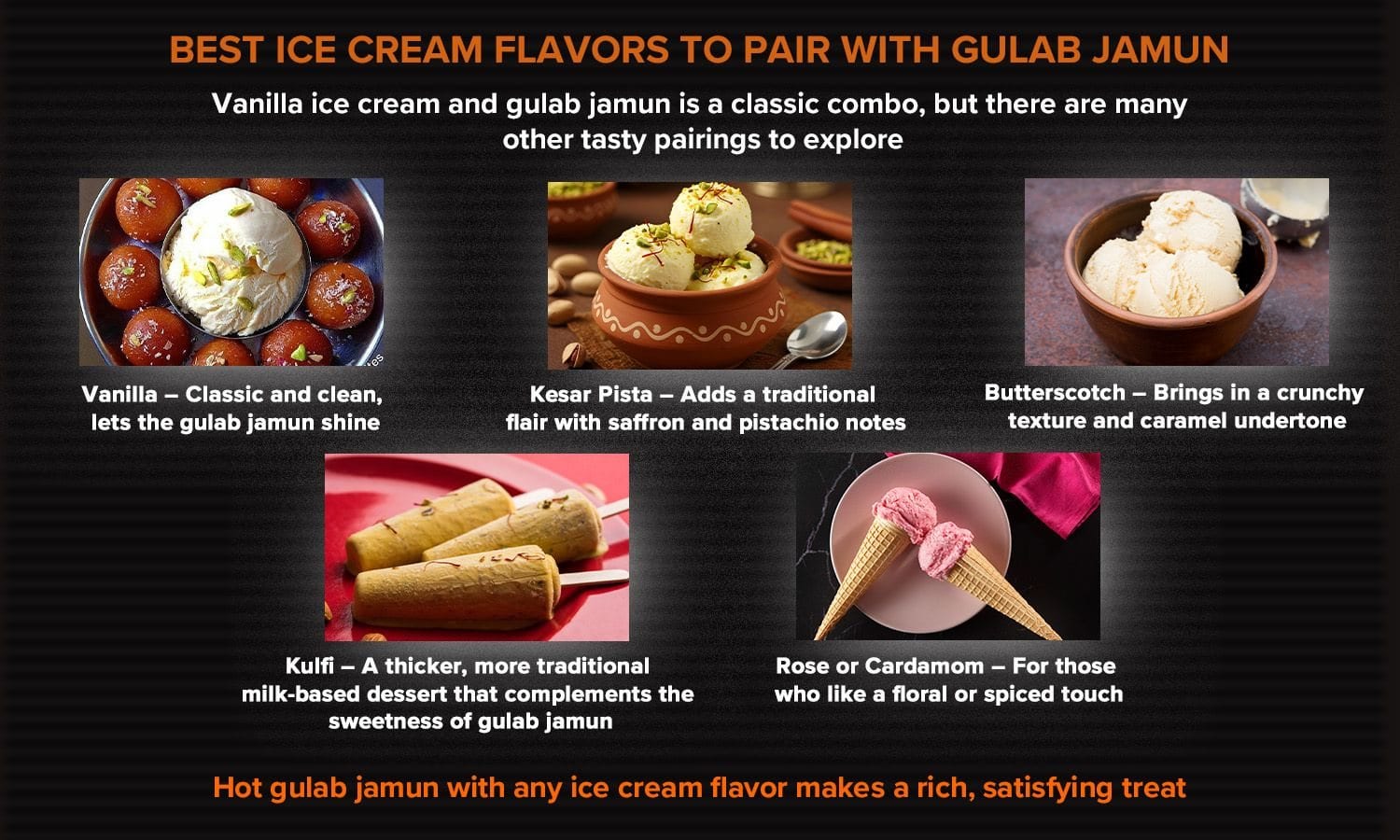 gulab jamun with ice cream