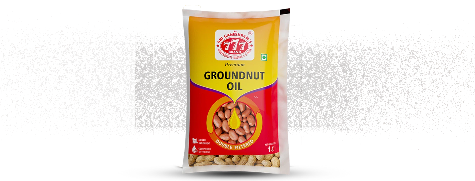 Pure Groundnut Oil, extracted from high-quality peanuts, perfect for deep frying, cooking, and enhancing traditional flavors.