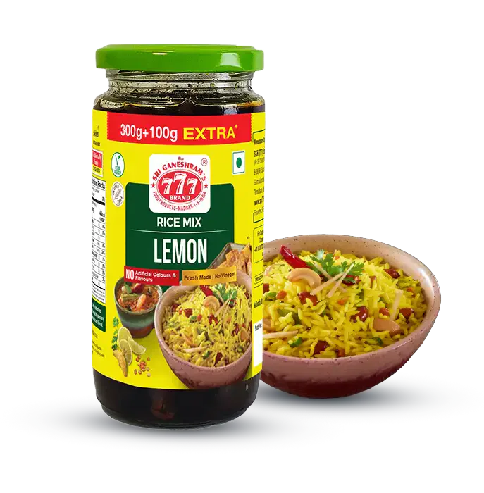 Fresh lemon rice paste, a tangy and aromatic blend, ideal for creating traditional South Indian lemon rice.