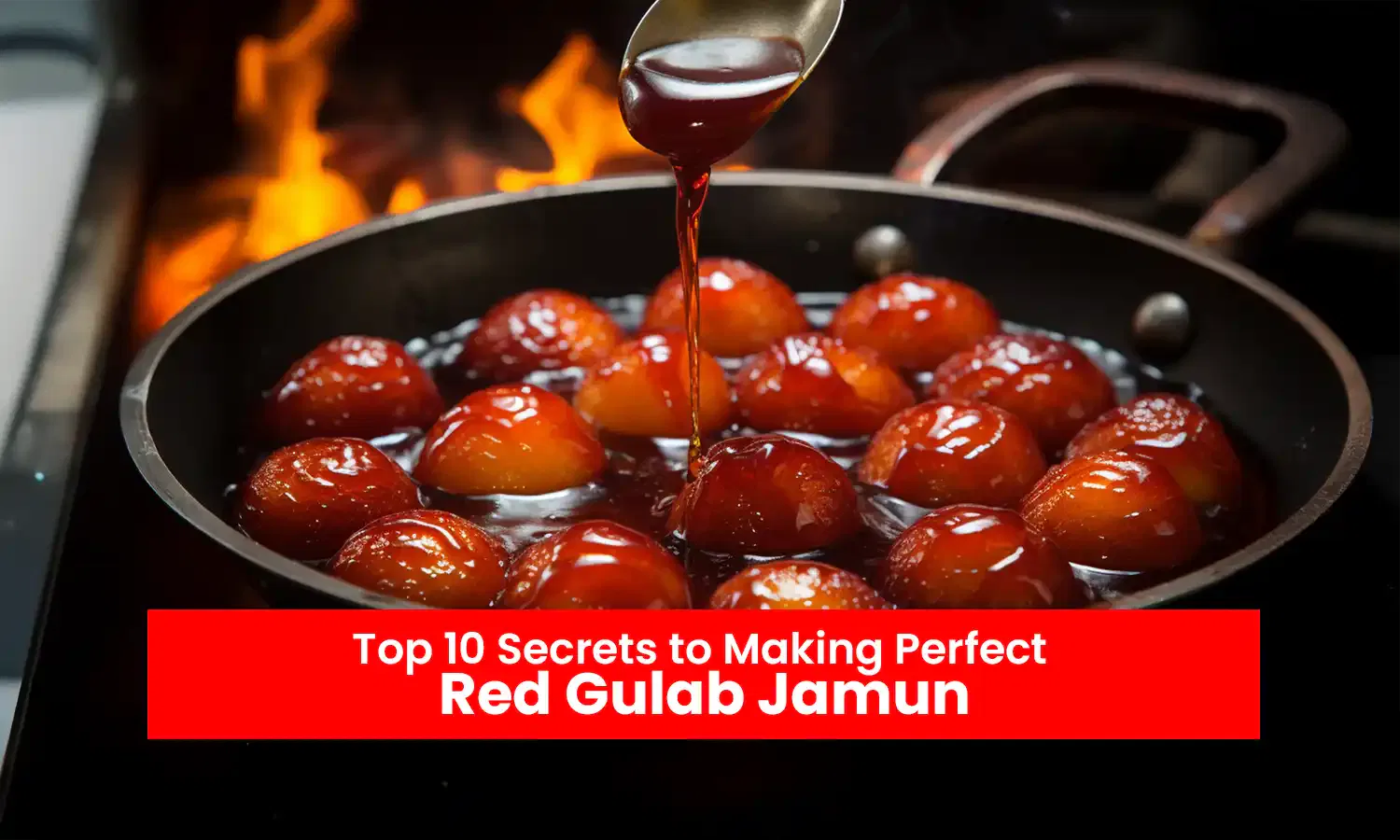 red gulab jamun