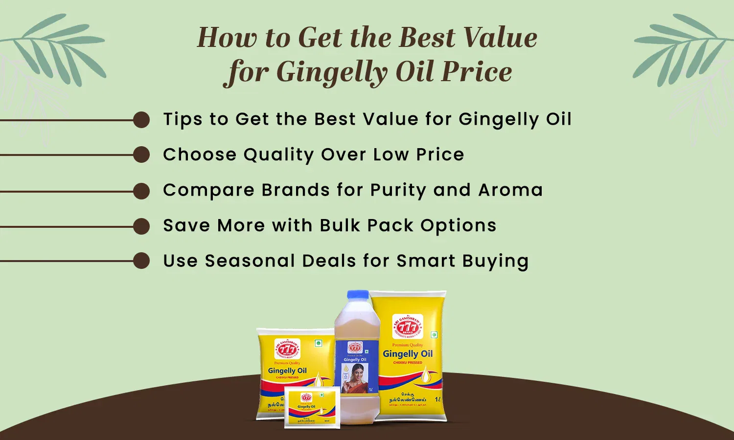 Gingelly Oil Price