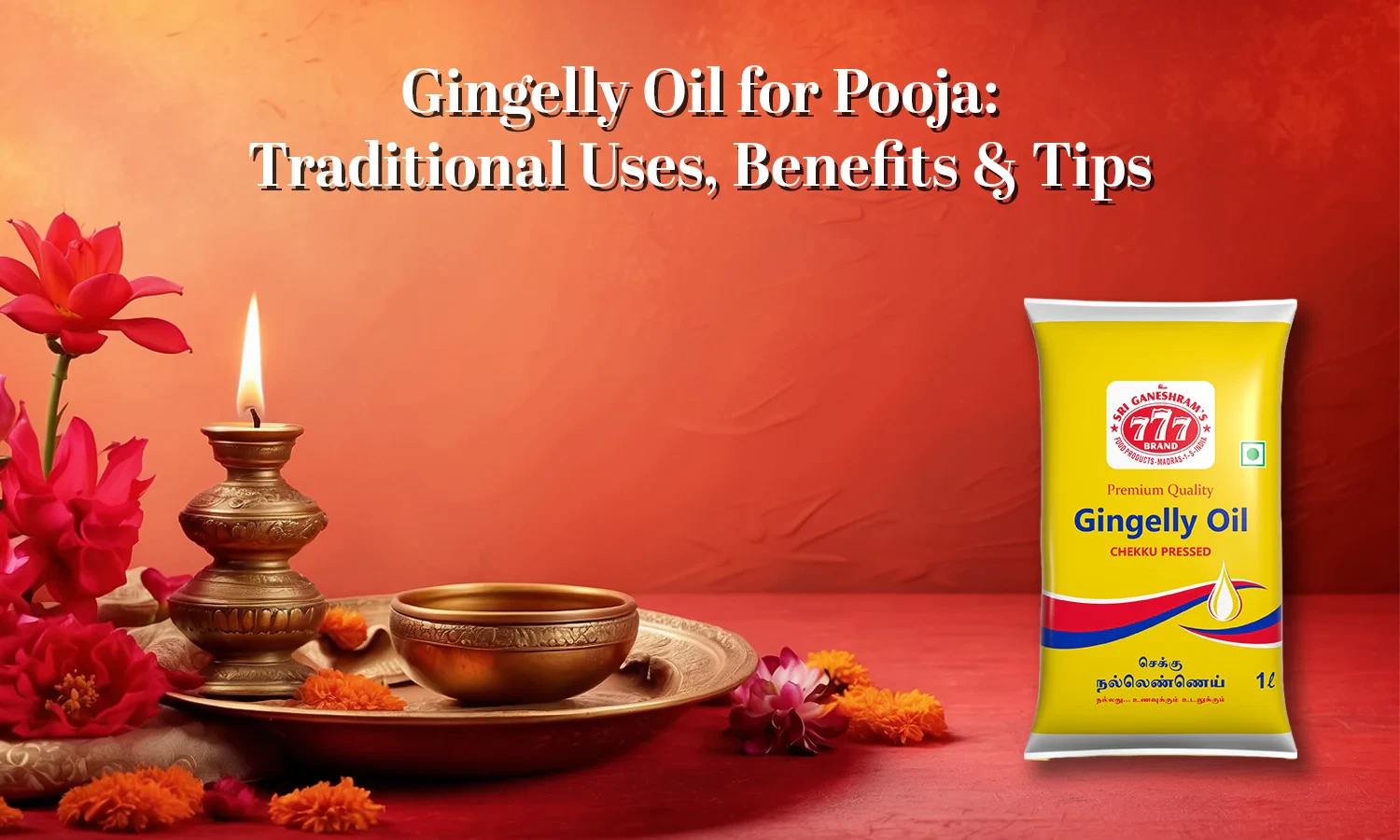 Gingelly oil for pooja