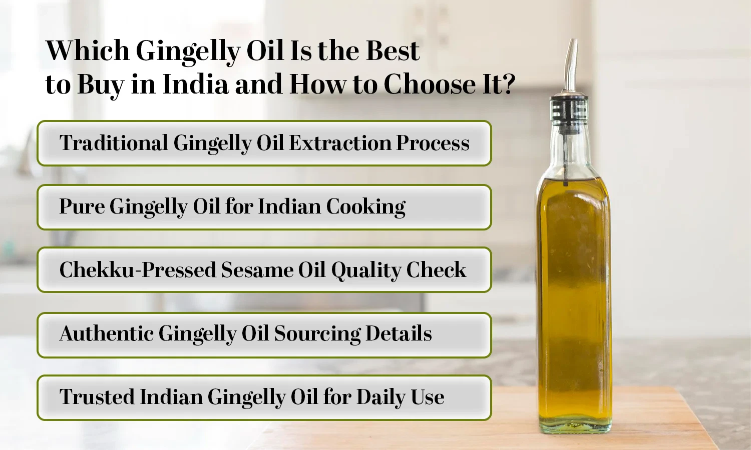 best gingelly oil