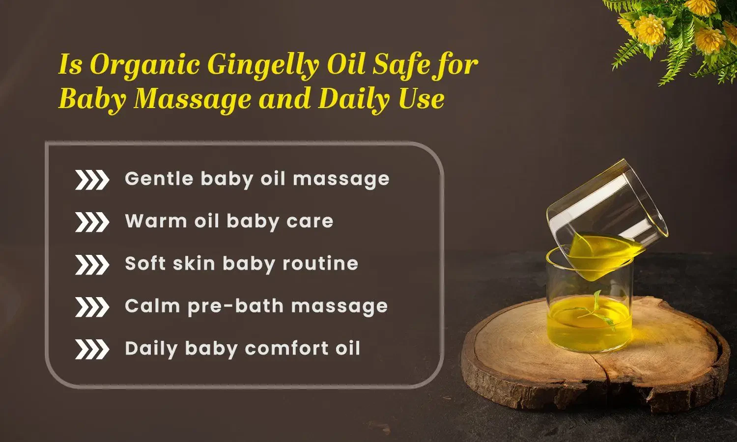 Organic gingelly oil