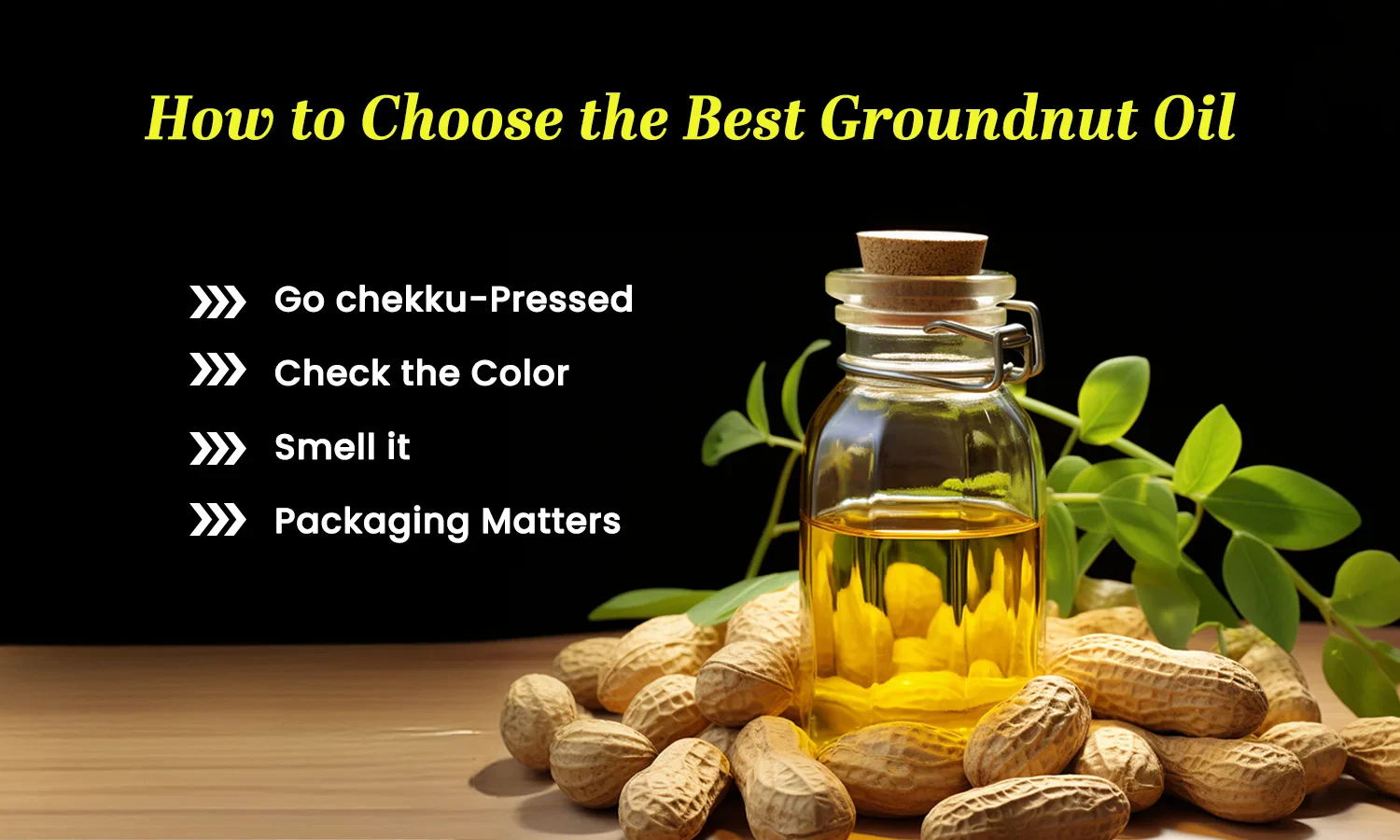 groundnut oil uses