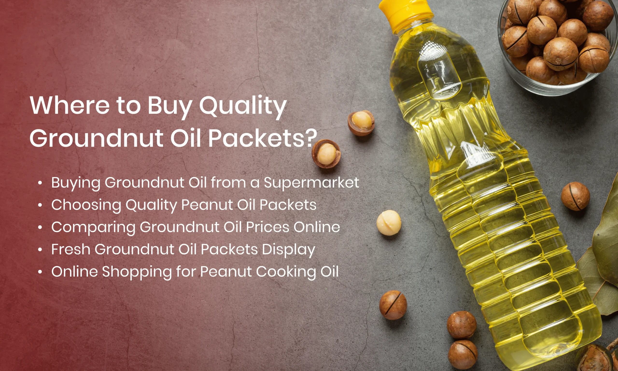 groundnut oil packet