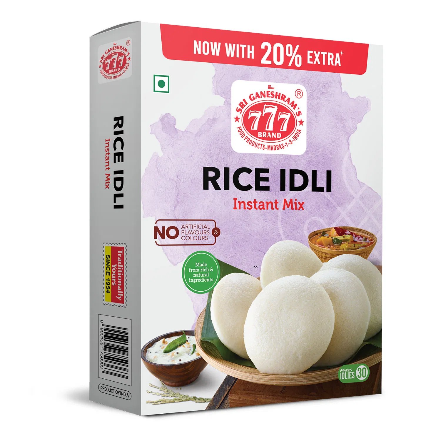 777 Rice Idli Instant Mix 500g + 100g - Image 4