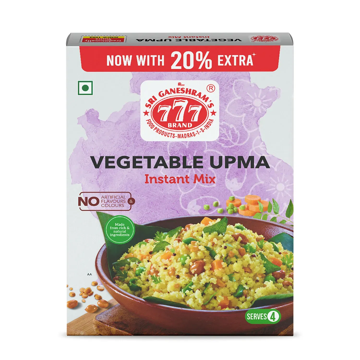 777 Vegetable Upma Instant Mix 200g + 40g