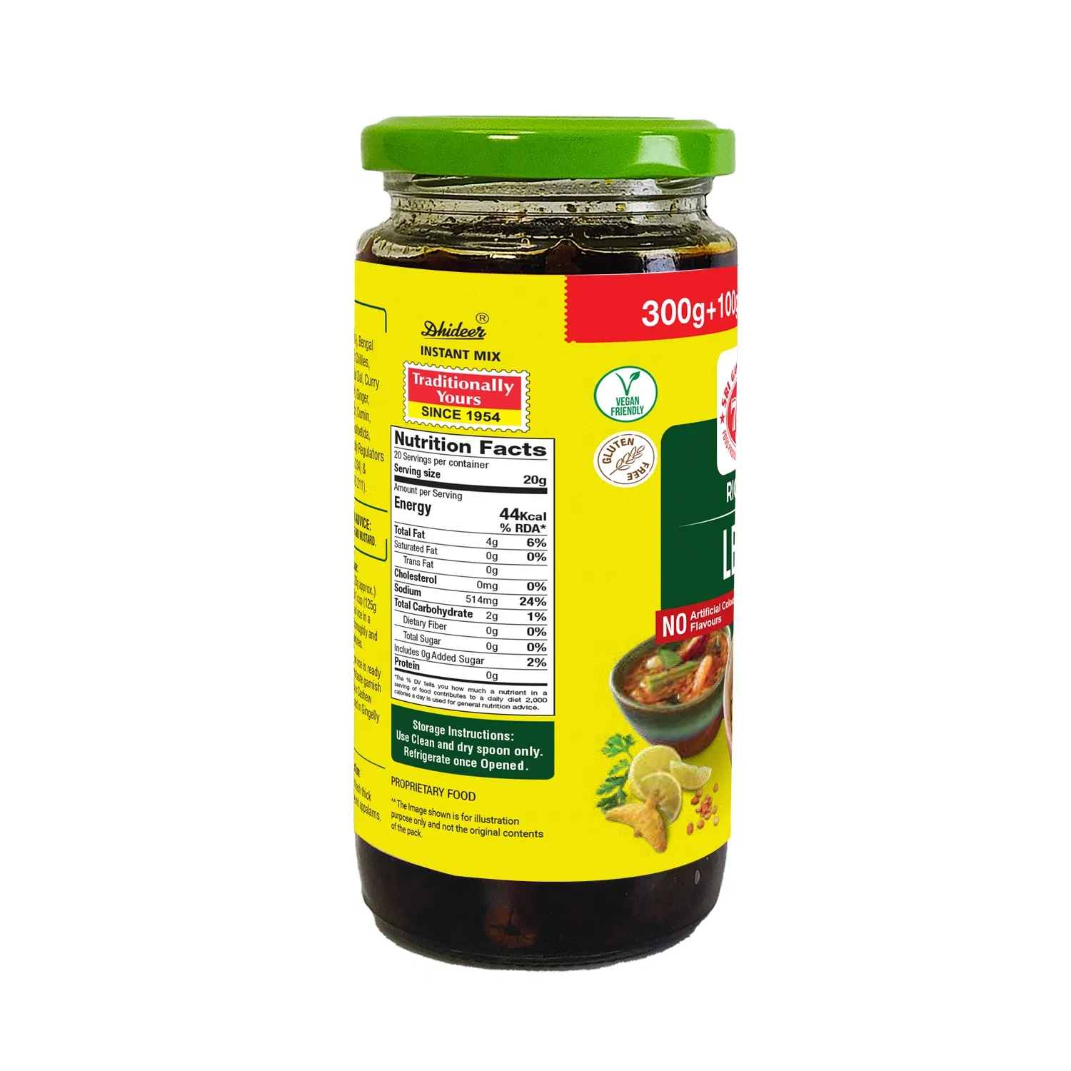 Dhideer® Instant Lemon Rice Paste 300g+100g - Image 3