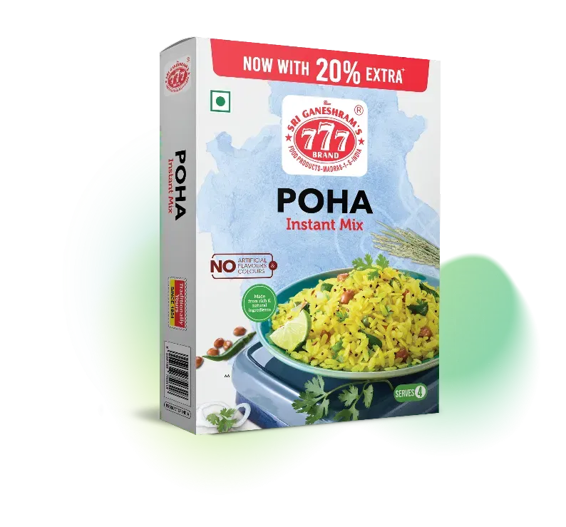 Quick and easy Instant Poha Mix, perfect for making a flavorful, light poha breakfast in minutes with a blend of spices and vegetables.