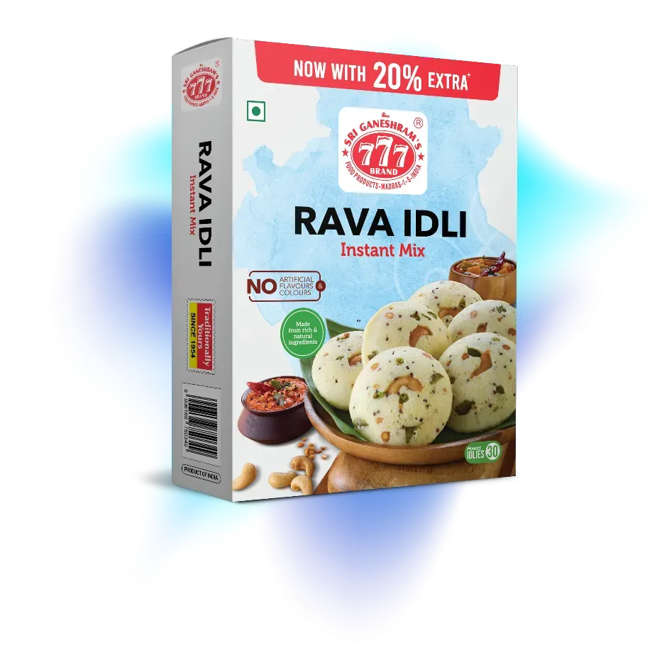Quick and easy Instant Rava Idly Mix, perfect for making soft, fluffy idlis in minutes with authentic flavor and texture.