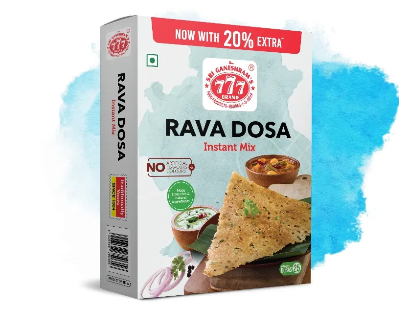 Quick and easy Instant Rava Dosa Mix, perfect for making crispy, delicious dosas in minutes with an authentic South Indian flavor.