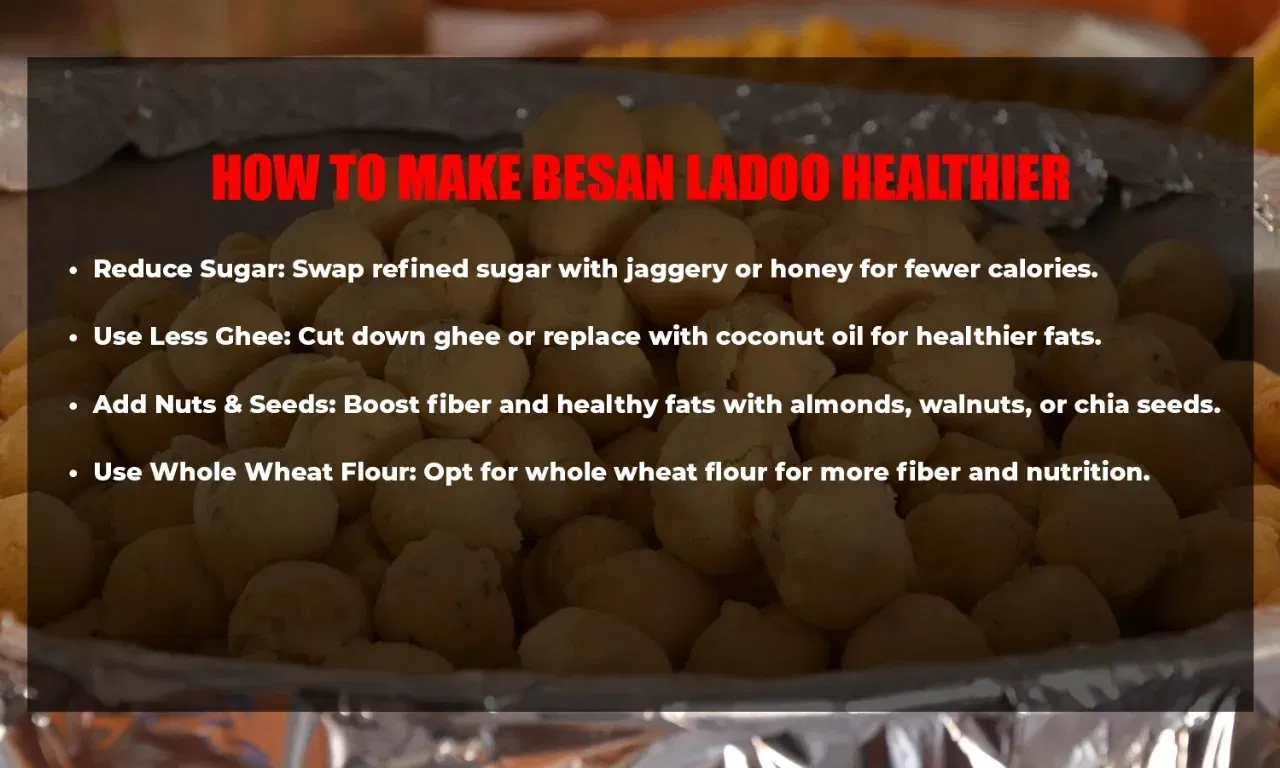 is besan ladoo healthy