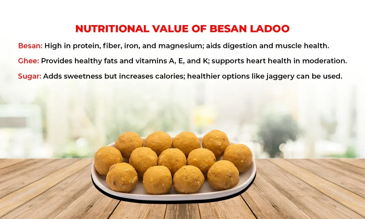 is besan ladoo healthy