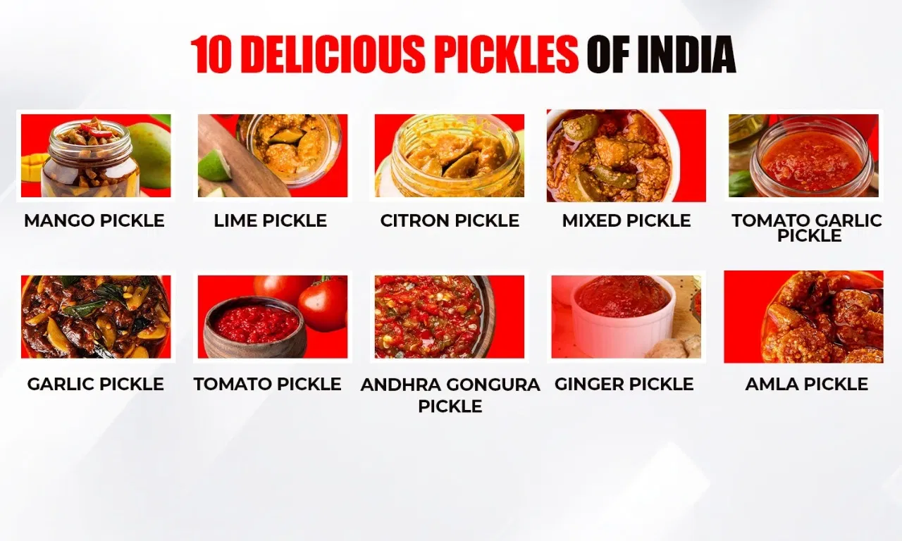 types of pickles