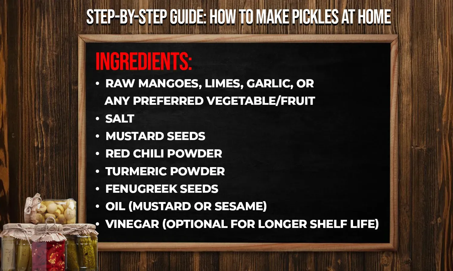 How to make pickles at home