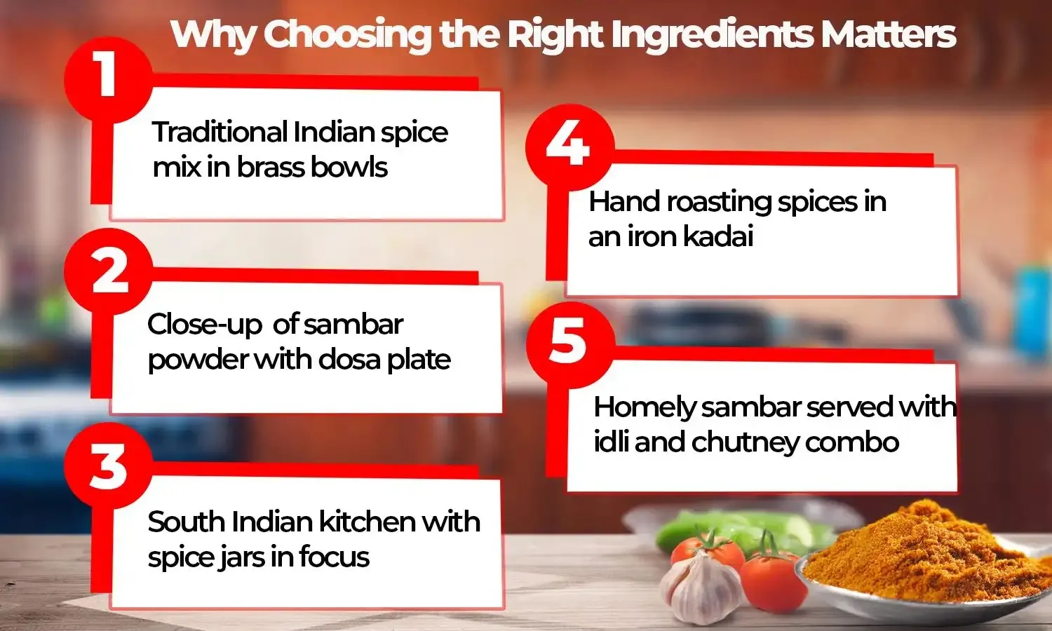 Sambar Powder Ingredients