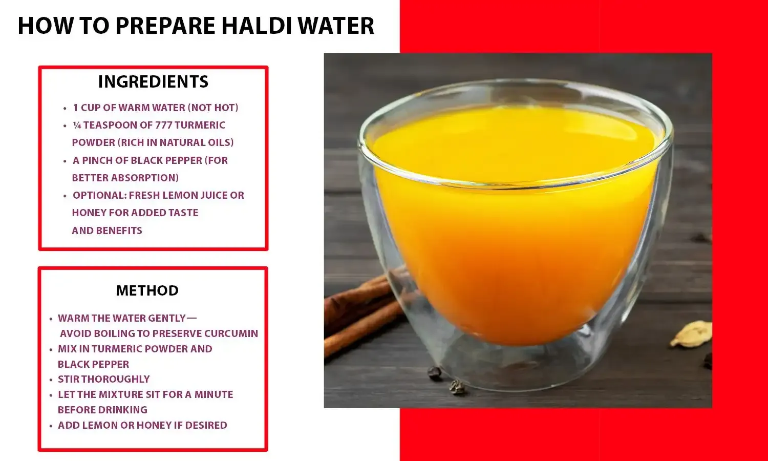 Turmeric Water in the Morning