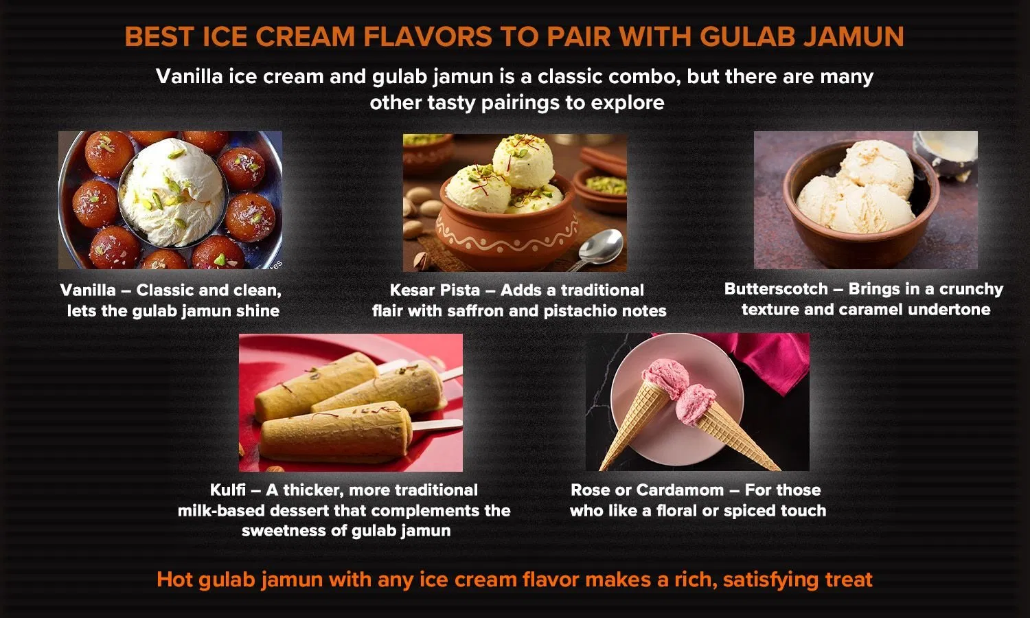 gulab jamun with ice cream