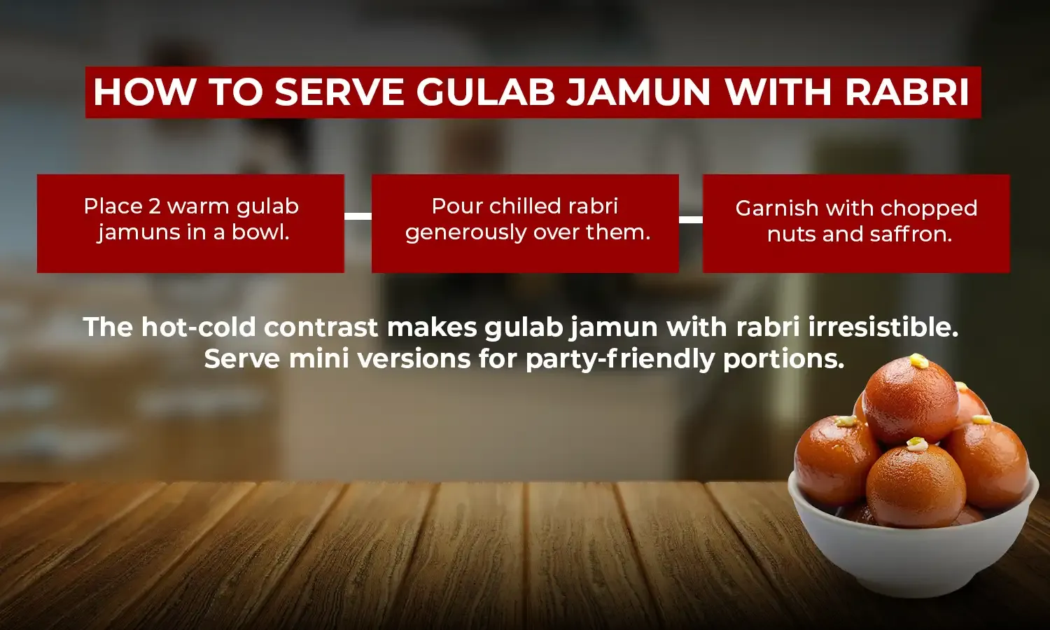 gulab jamun with rabri