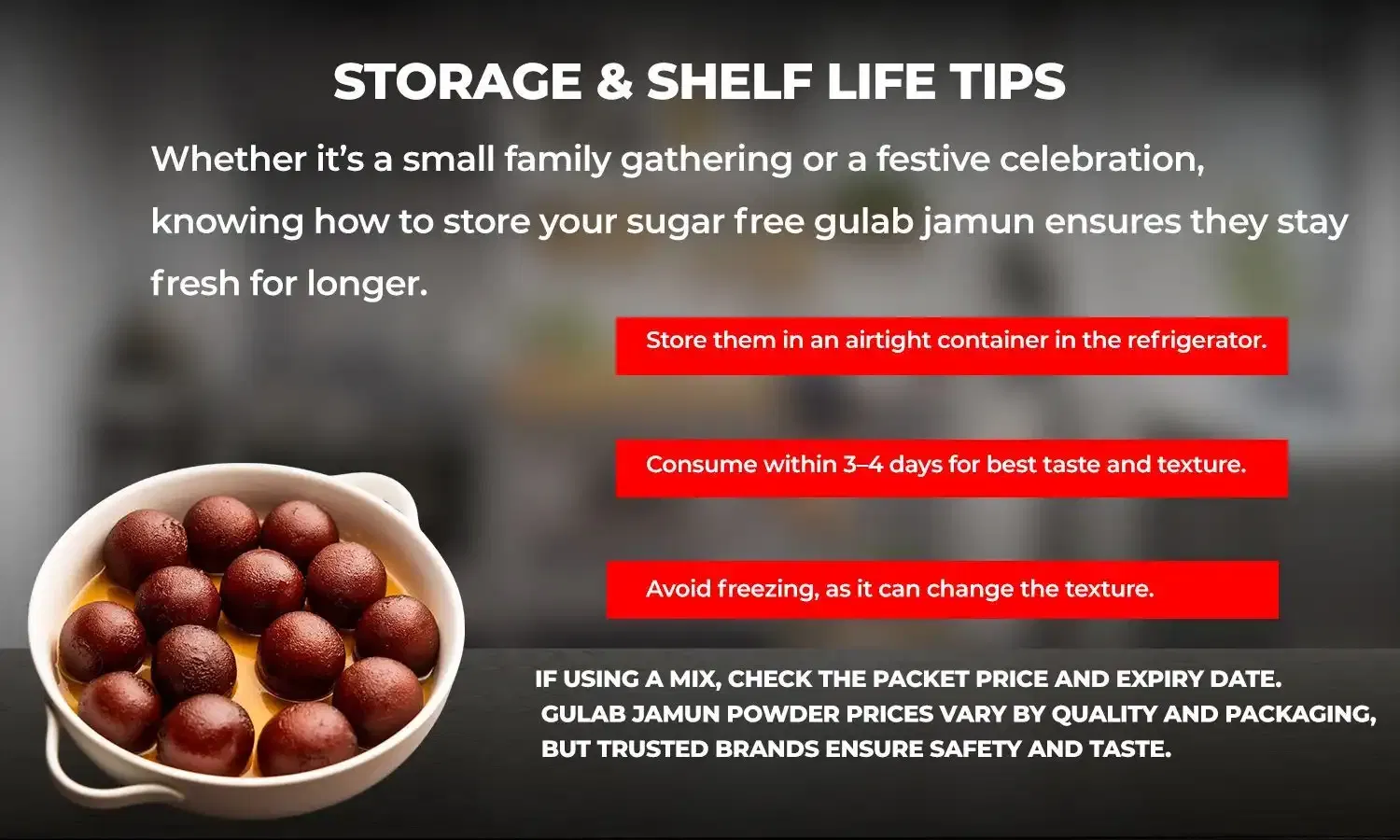 sugar free gulab jamun