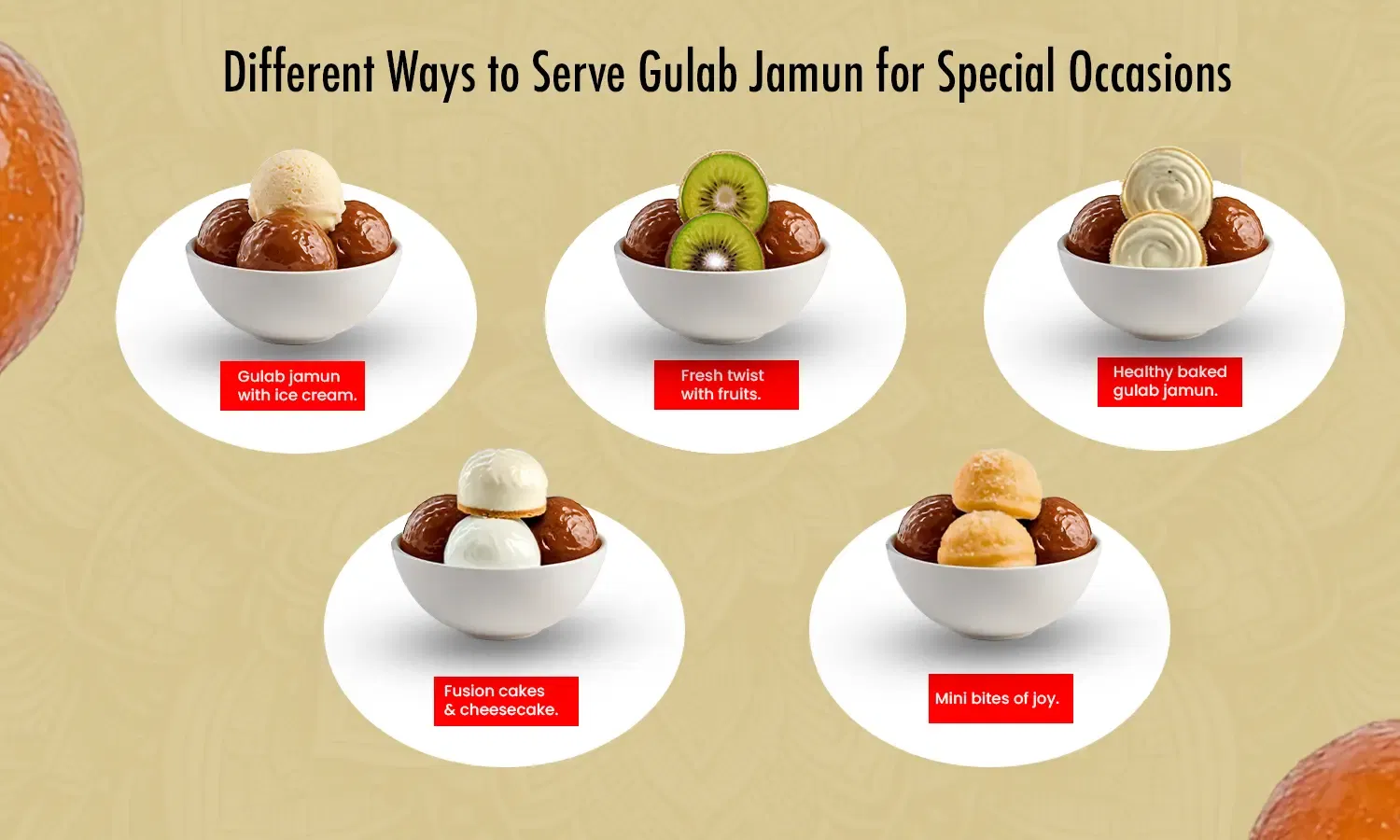 Indian food gulab jamun