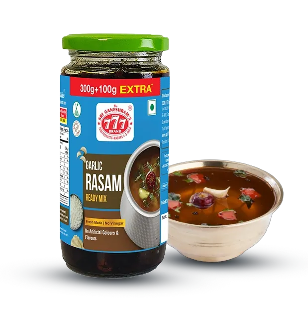 Flavorful Garlic Rasam Paste, made with fresh garlic and spices, perfect for a quick, tangy, and aromatic South Indian rasam.