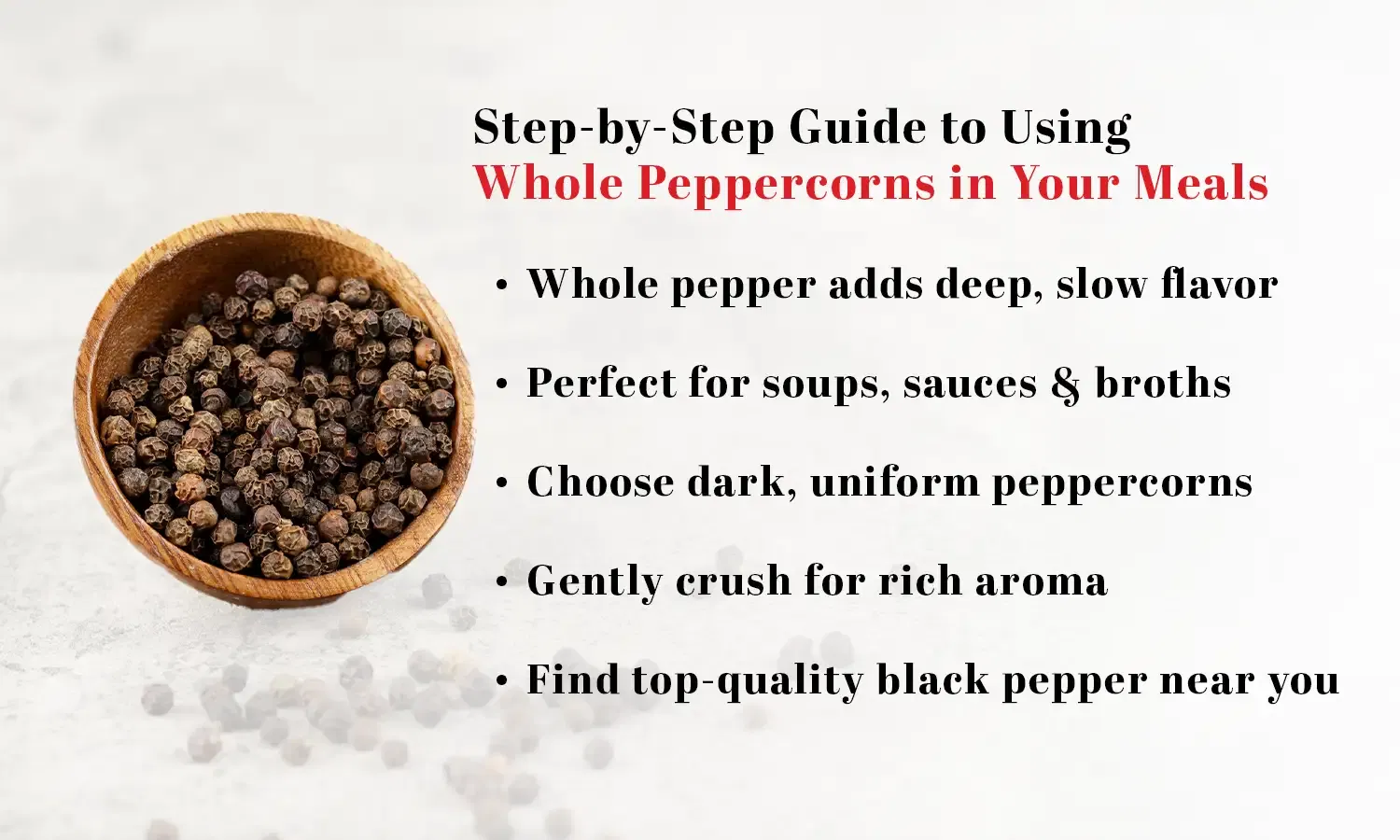 uses of black pepper
