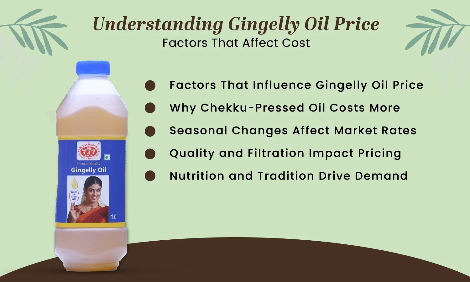 Gingelly Oil Price