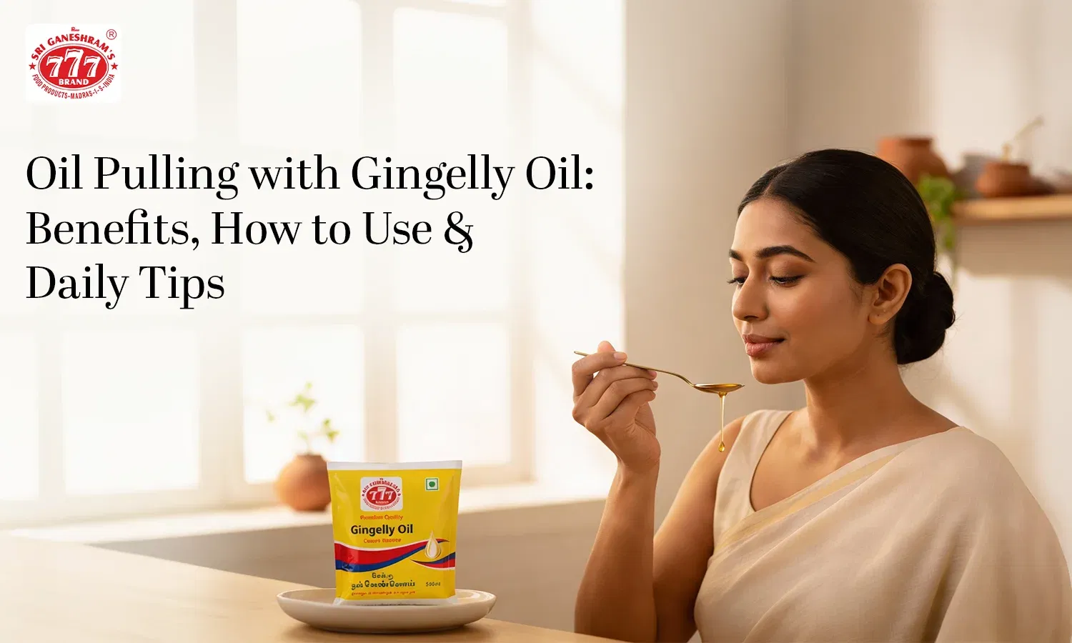 oil pulling with gingelly oil