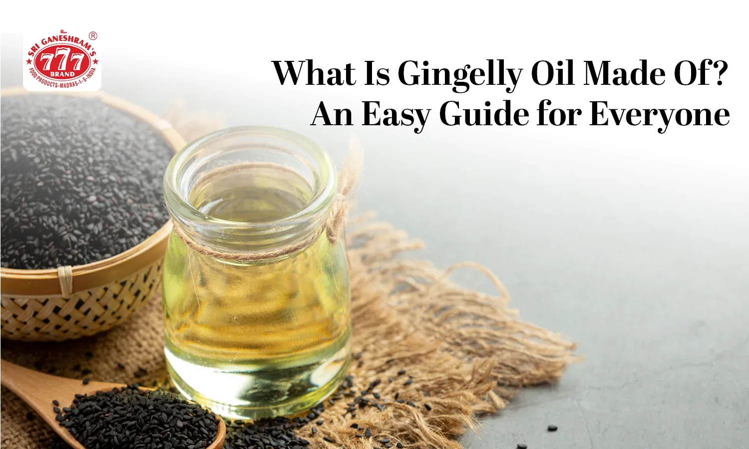 what is gingelly oil made of