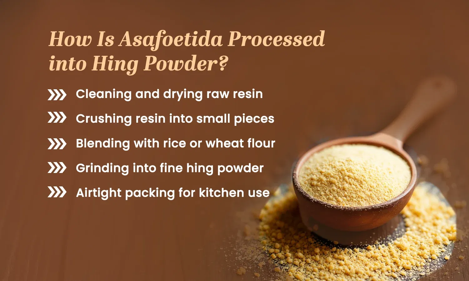 How Is Asafoetida Processed into Hing Powder?