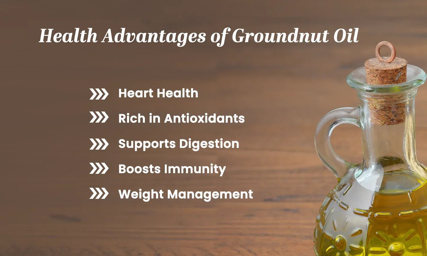 advantages of groundnut oil