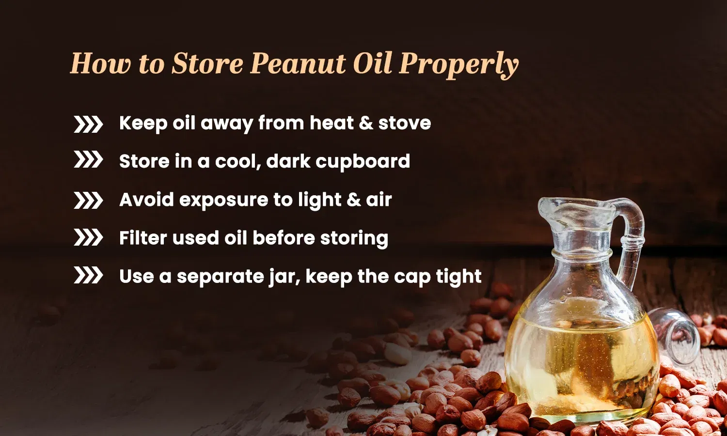 peanut cooking oil