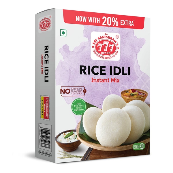 777 Rice Idli Instant Mix 500g + 100g - Image 4