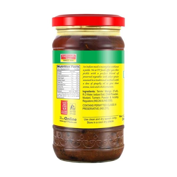 777 Vadu Mango Pickle 300g - Image 4