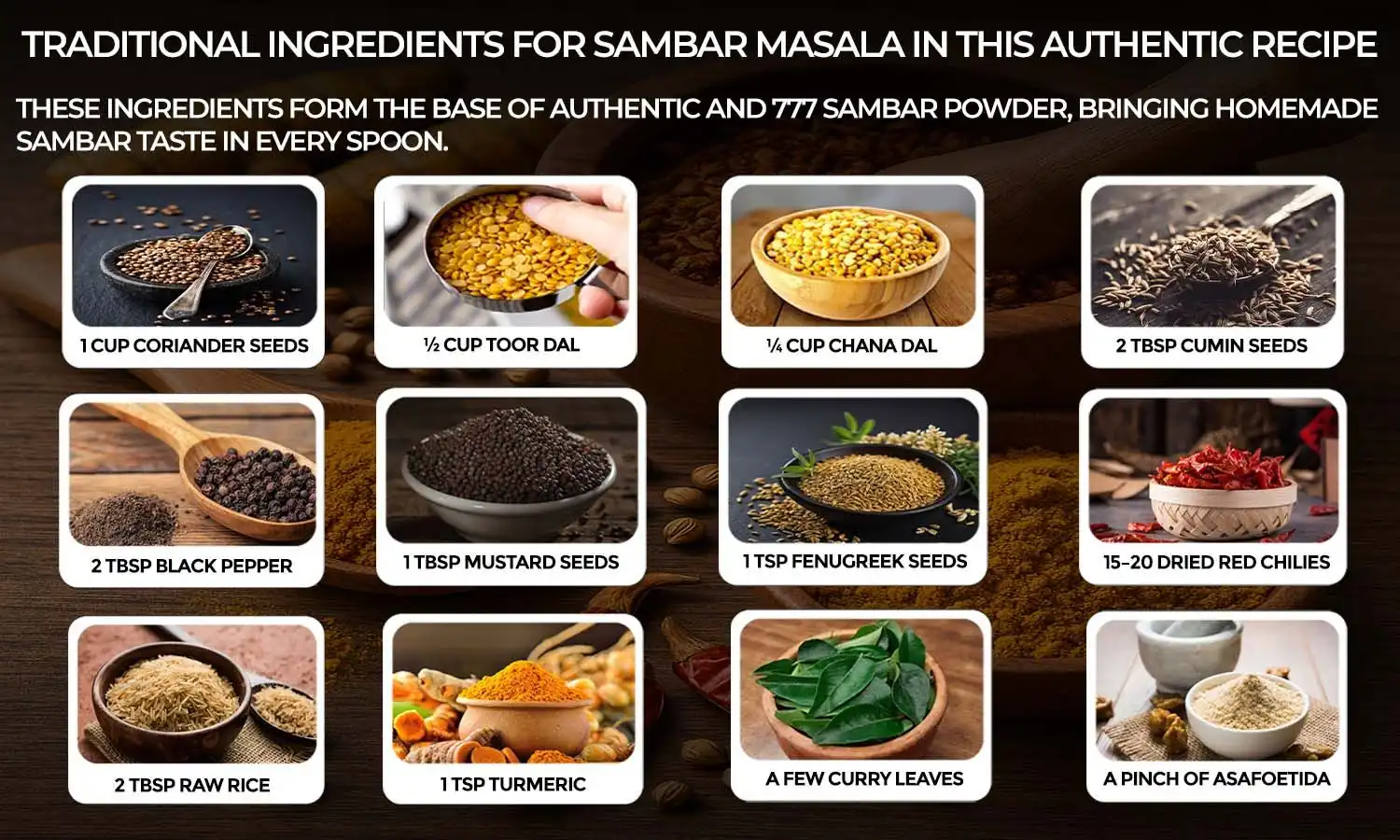 Homemade Sambar Powder Recipe